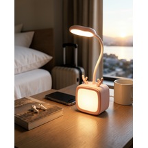 Modern Tasarımlı Şarj Edilebilir Led Gece Lambası Çok Renkli 92137824