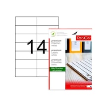 Tanex Laser Etiket Kod 2712 105mm X 42.69mm Diğer Tanex Laser Etiket Kod 2712 105mm X 42.69mm Diğer