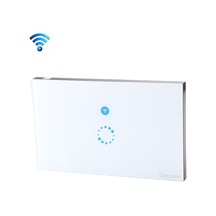 Sonoff Touch 120mm 1 Gang Temperli Cam Panel Duvar Anahtarı Akıllı Ev Işığı Dokunmatik Anahtarı, Alexa Ve Google Home İle Uyumlu, Ac 90v-250v 400w 2a