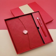 Hubrendy Emin Çizgili Defter Ve Metal Kalem Seti