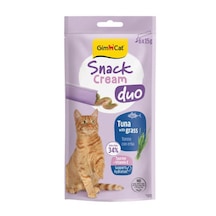 Gimcat Snack Cream Duo Ton Balıklı - Kedi Otlu Kedi Ödülü 6x15gr