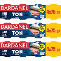 Dardanel Ton Balığı 4x75 Gr Ayçiçek Yağlı X 3 Adet