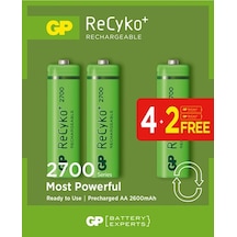 AYT Ticaret HT-101 GP 2700 AA KALEM 6 LI ŞARJLI PİL 4+2 PAKET I