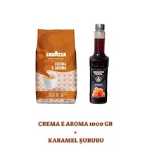 Lavazza Crema E Aroma 1000g + Grande Terra Karamel Şurubu Seti Çekirdek