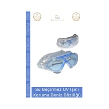 Premium Ayarlanabilir Kayış Su Geçirmez Uv Işını Koruma Buğu Yapmaz Antifog Kutulu Deniz Gözlüğü Çok Renkli
