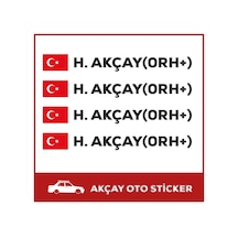 Kişiye Özel Kan Grubu Sticker Isme Özel Sticker Kan Grubu Araba