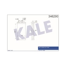 KALE OTO Radyatör 346290 Kalorifer Radyatörü 307 00- 1.4 HDI 1.6 HDI 2.0 HDI