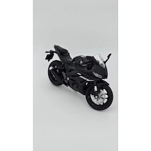 Yamaha Yzf-r3 1:12 Diecast - Mat Siyah Racing Bike Metal Model