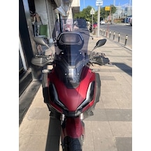 Zeus Motor 2023-2026 Honda Adv 350 Uyumlu Uzun Ön Cam Koyu Füme