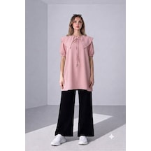 Süreyyafasion Bebe Yaka İkili Takım Pembe Pembe