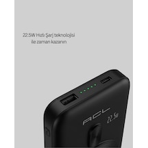 22 5w Hızlı Destekli Manyetik Kompakt Tasarım Yeni Nesil 10000mah 22.5w Powerbank Siyah