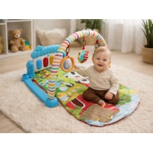 Toys2you Piyanolu Oyun Halısı Işıklı ve Müzikli Gelişim Matı Safari 70x45x35