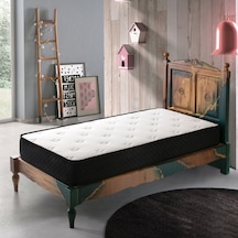 Uzunbebe 130X200 Pc Parrot Black Elite Ortopedik Tek Kişilik Yaylı Yatak