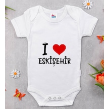 Bk Gift Bk Kids I Love Eskişehir Tasarımlı Bebek Body Zıbın - Model 1 6 - 9 Ay Sarı