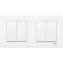 Viko Karre Beyaz 2'li Set Komütatör + Komütatör