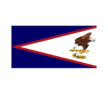 Amerikan Samoa Ülke Bayrağı 45x22cm Duvar Tablosu Çerçevesiz Pvc Tablo