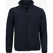 Tam Fermuarlı Standart Kalıp 3 Cepli Erkek Polar Mont Lacivert Tam Fermuarlı Standart Kalıp 3 Cepli Erkek Polar Mont Lacivert