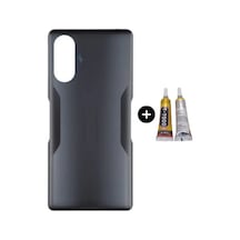 Redmi K40 Gaming Uyumlu Arka Pil Kapağı Siyah + B7000 Çok Renkli