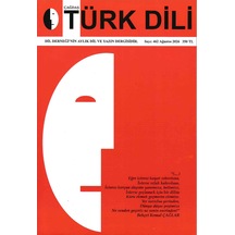 Çağdaş Türk Dili Dergisi 462.sayı Ağustos 2026