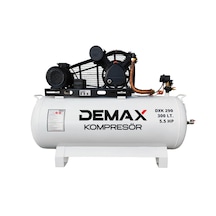 Pistonlu Hava Kompresörü 12 Bar 300 Lt 5.5 Hp Demax