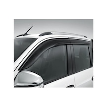 Toyota Hilux 2015-2020 Cam Rüzgarlığı 4 Lü Set Parlak Siyah Piano Black Yağmur Rüzgarlığı