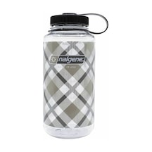 Nalgene 32 Oz Wide Mouth Suluk Matara 1 Litre Kare Desenli Gri