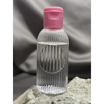 50 Adet 50 Ml Boş Plastik Şişe Dnz21 Pembe Kapak 0000 Parlak Vernik
