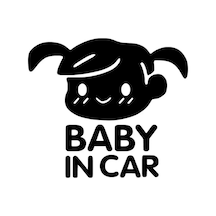 Baby İn Car Sticker Duvar Dekor Sticker 40 X 36 Cm