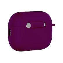 Apple Airpods Pro 3 İle Uyumlu Kılıf Standart Yumuşak Silikon Case Derin Mor