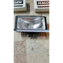 Sis Lambası Düz Çizgili Beyaz Cam Halogen Kapaklı Sis Farı Ø 242x133