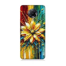 Xiaomi Poco F2 Pro Uyumlu Patlayan Renkli Çiçek Fırçası Desenli Silikon Kılıf Çok Renkli