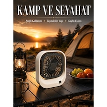 Şarjlı Masaüstü Fan Güçlü Hava Akışı Ve Sessiz Çalışma - Lisinya
