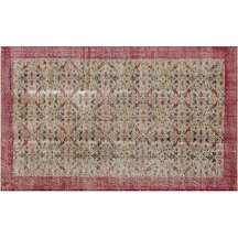 Vintage Eskitme El Dokuma Halı 157 X 255 Cm 9409