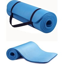 Tr Konfor Zemin 10 Mm Pilates Minderi Taşıma Askılı Pilates Yoga Matı Minderi Seti 10 Mm Mavi Diğer