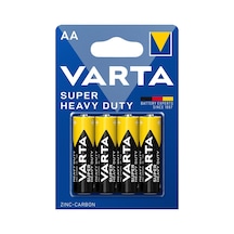Varta Super Heavy Duty Aa Kalem Pil 4'lü Paket Çinko - 8 Adet Tarı