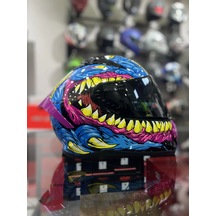 Mts 801 Azure Kapalı Kask Pembe - Sarı