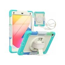 Apple İpad 5 Air 9.7 Kılıf Tablet Rainbow Kapak - Turkuaz Diğer