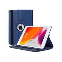 Apple İpad 10.2'' 9. Nesil A2602-a2604-a2603-a2605 İçin Kılıf 360 Rotating Stand Deri Lacivert İpad 9.nesil 10.2 İle Uyumlu Kılıf - Lacivert
