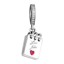 Nur Silver Love Notes Gümüş Charm Nur-bl01270