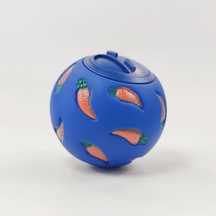 Hangfox Küçük Hayvanlar İçin Dayanıklı Pvc Yavaş Yem Leakage Topu - Tavşan Ve Gine Domuzu Oyuncağı Mavi