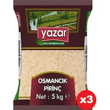 Yazar Osmancık Pirinç 3 x 5 KG