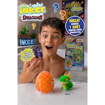 Ejderha Temalı Inkee Sürpriz Banyo Bombası Figürlü Dragons Oyuncağı 100 G 13x7,5x6 Cm