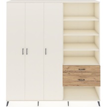 Hyperion Dolap 16 Raflı 2 Çekmeceli 3 Kapaklı 220x44x243 Aytaşı-aytaşı/çam Aytası/atlas Çam - Aytası