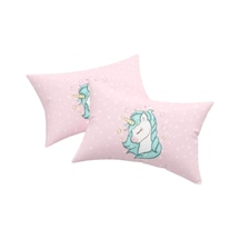 Eponj Home 2li Yastık Kılıfı Unicorn Dreams Pembe Pembe
