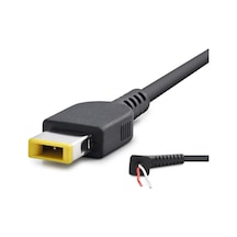 Laptop Adaptör Dc Jack Kablosu 30 90w Usb Tip Sarı Kare Uç / Ibm Uyumlu 1.2 M - Siyah Hdx5515