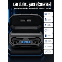 Rgb Işıklı Çift Mikrofonlu Siyah Profesyonel Oyuncu Kulaklığı Kablosuz Kulakiçi - Bayi Depom Diğer