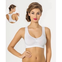 Ang Butik Miss Fit 1502 Yüzücü Büstiyer BEYAZ