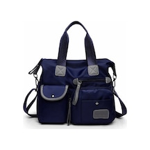 Wezone 2024 Yeni Moda Kadın Çantası - Anne Çantası, Seyahat Çantası, Omuz Çantası, Mavi Naylon Dayanıklı Mavi