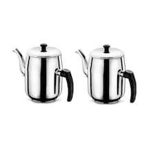 304 Paslanmaz Çelik Çay Kazanı Kahveci Demliği No3(2,3L)-2Adet