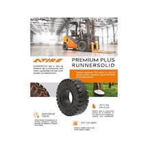 21x8-9 200/75-9 Runner Solid Segmanlı İz Bırakmayan Dolgu Forklift Lastiği